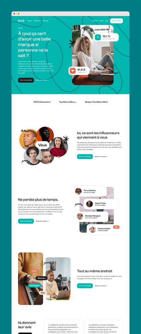 Page d'accueil WiDrive