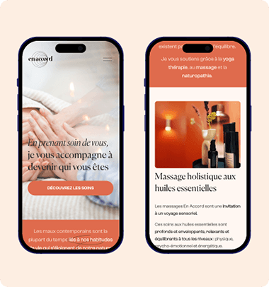 Version mobile du site En accord