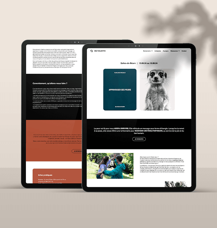 Détail d'un événement sur le site Self Collective